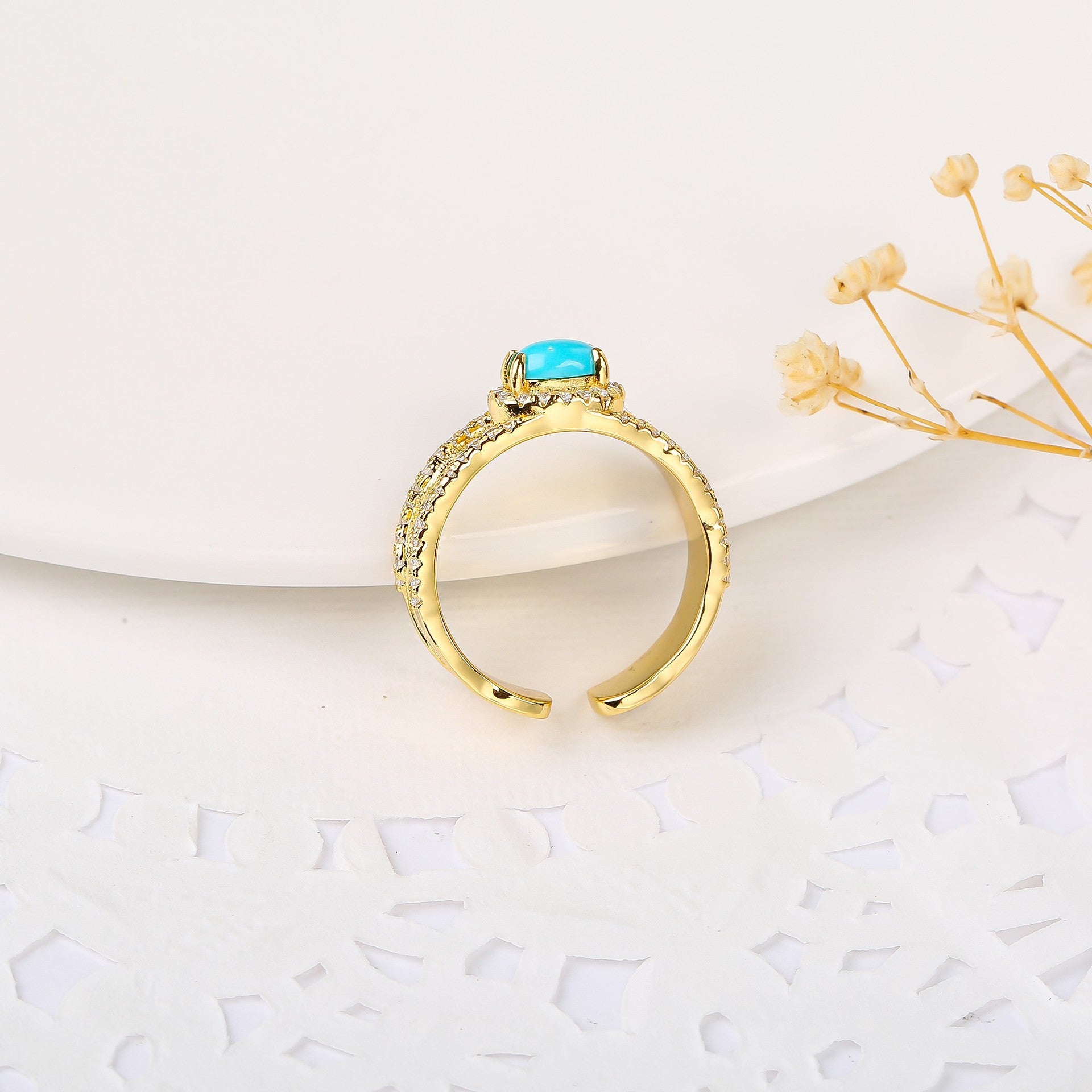 Hammered Texture Fine Craft Court Style S925 Silver Vintage Minimalist Adjustable Open Ring