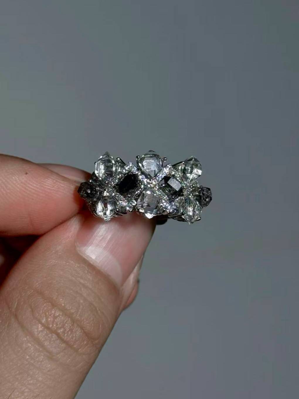 Flower Window Shining Original Handmade Ring · Adjustable Ring