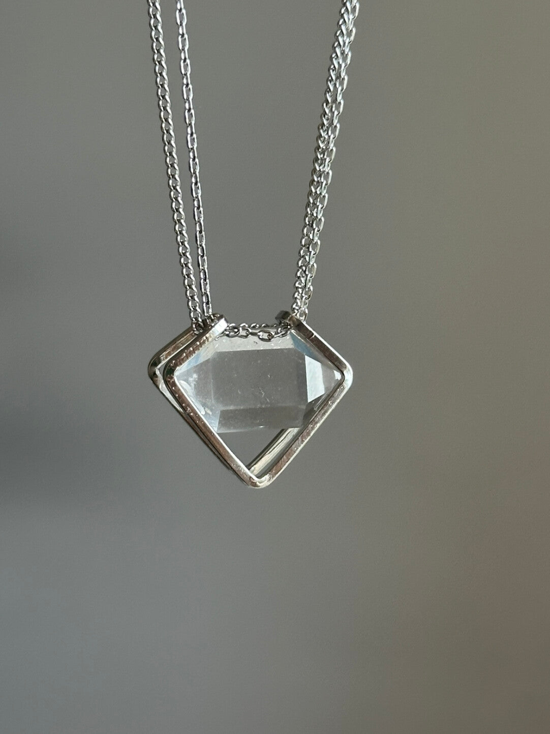 Crystal Heart Flash Original Handmade Pendant · Small Main Stone