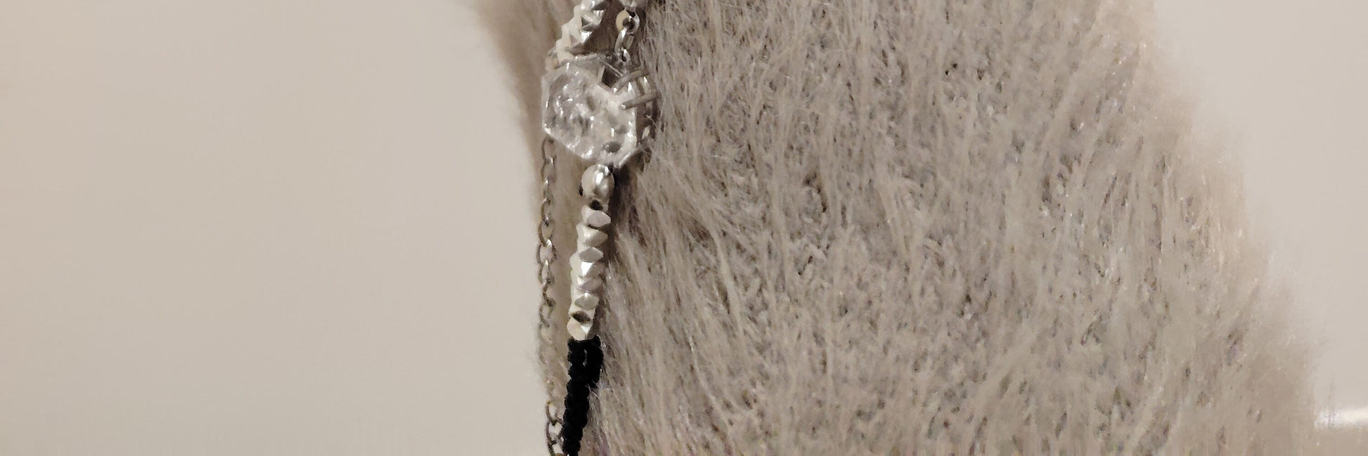 Star Chain Shining Original Handmade Necklace Bracelet Two-Way Shining Black Spinel Chain