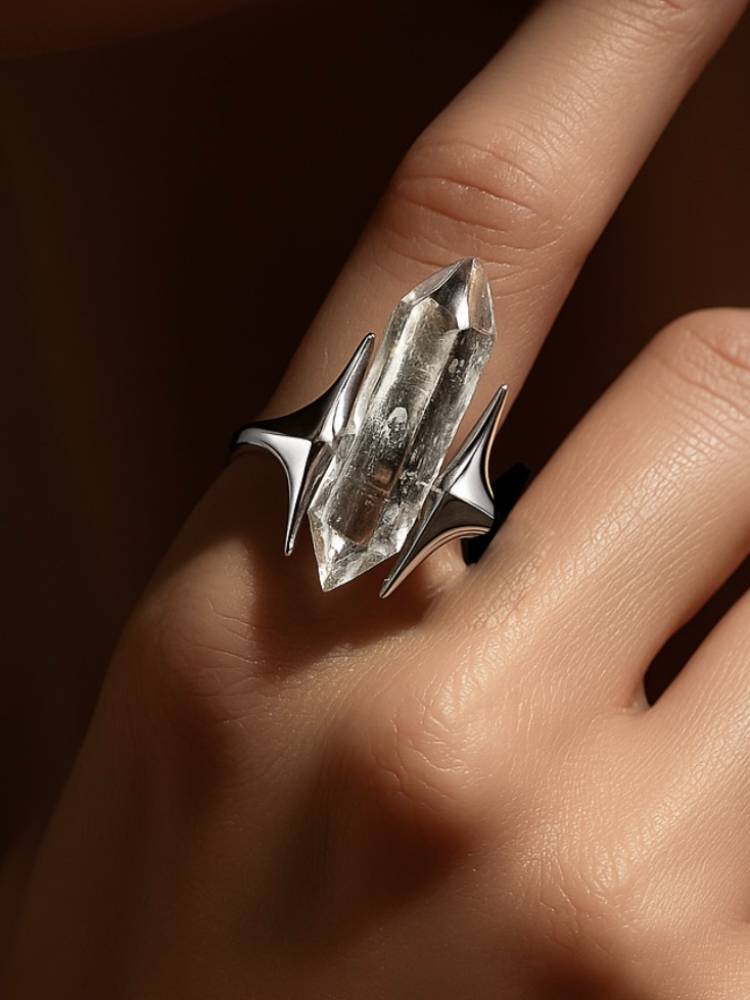 Asterism Natural Shining Original Design Handmade Ring