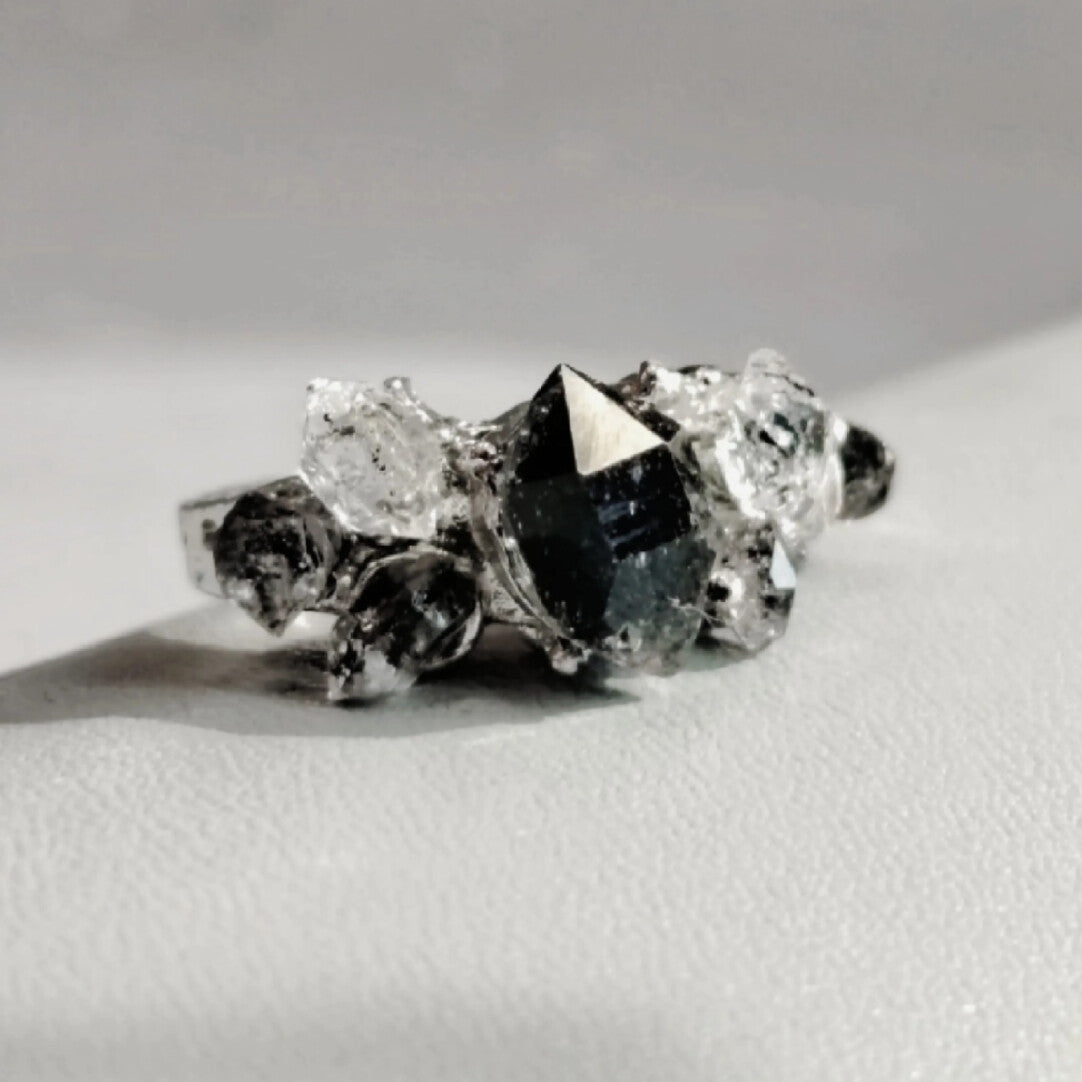 Original Architect Series Blooming Flowers Handmade Original Shining Ring · 925 Silver Adjustable Ring