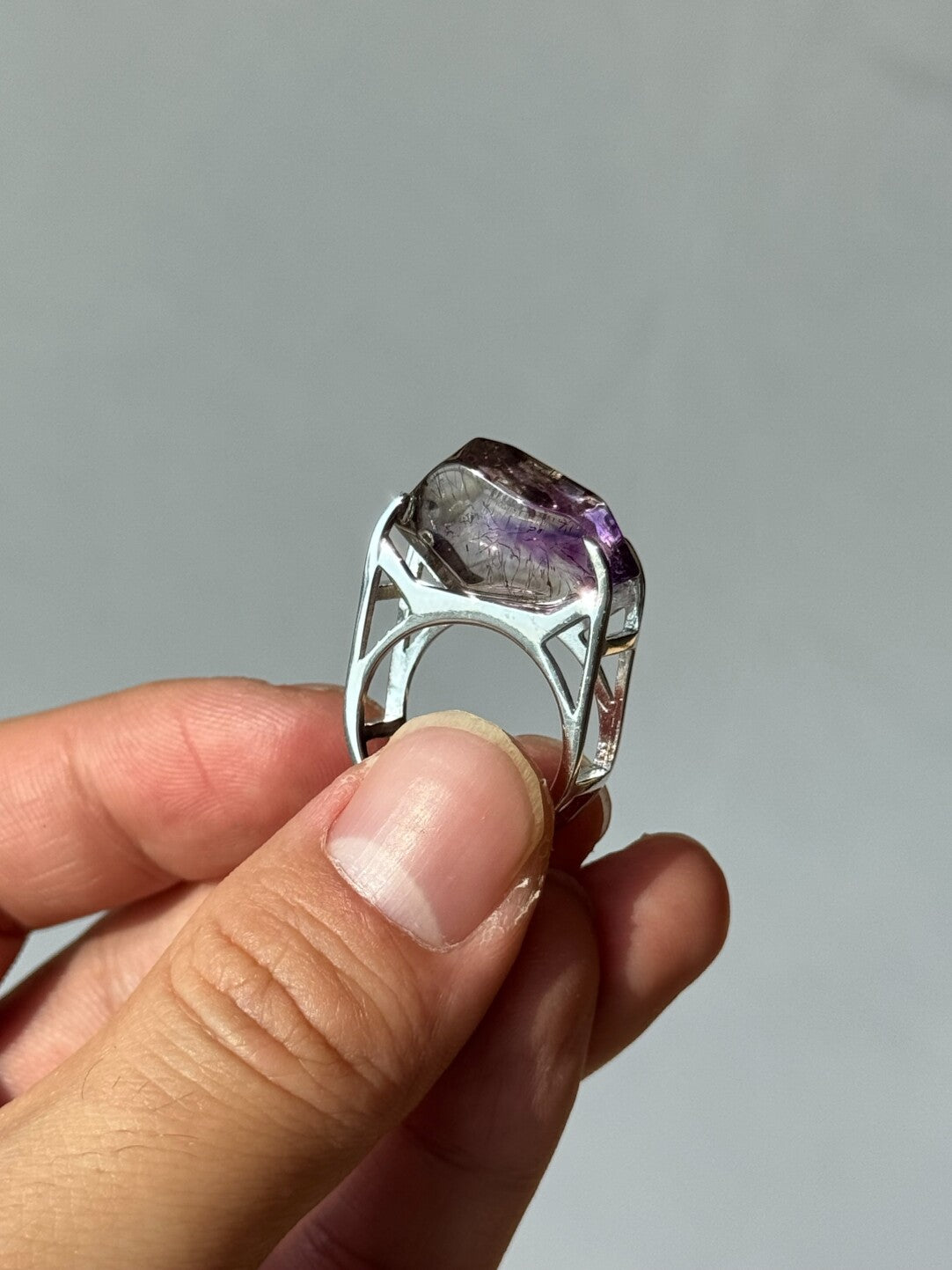 Iron Man Natural Shining Original Design Handmade Ring