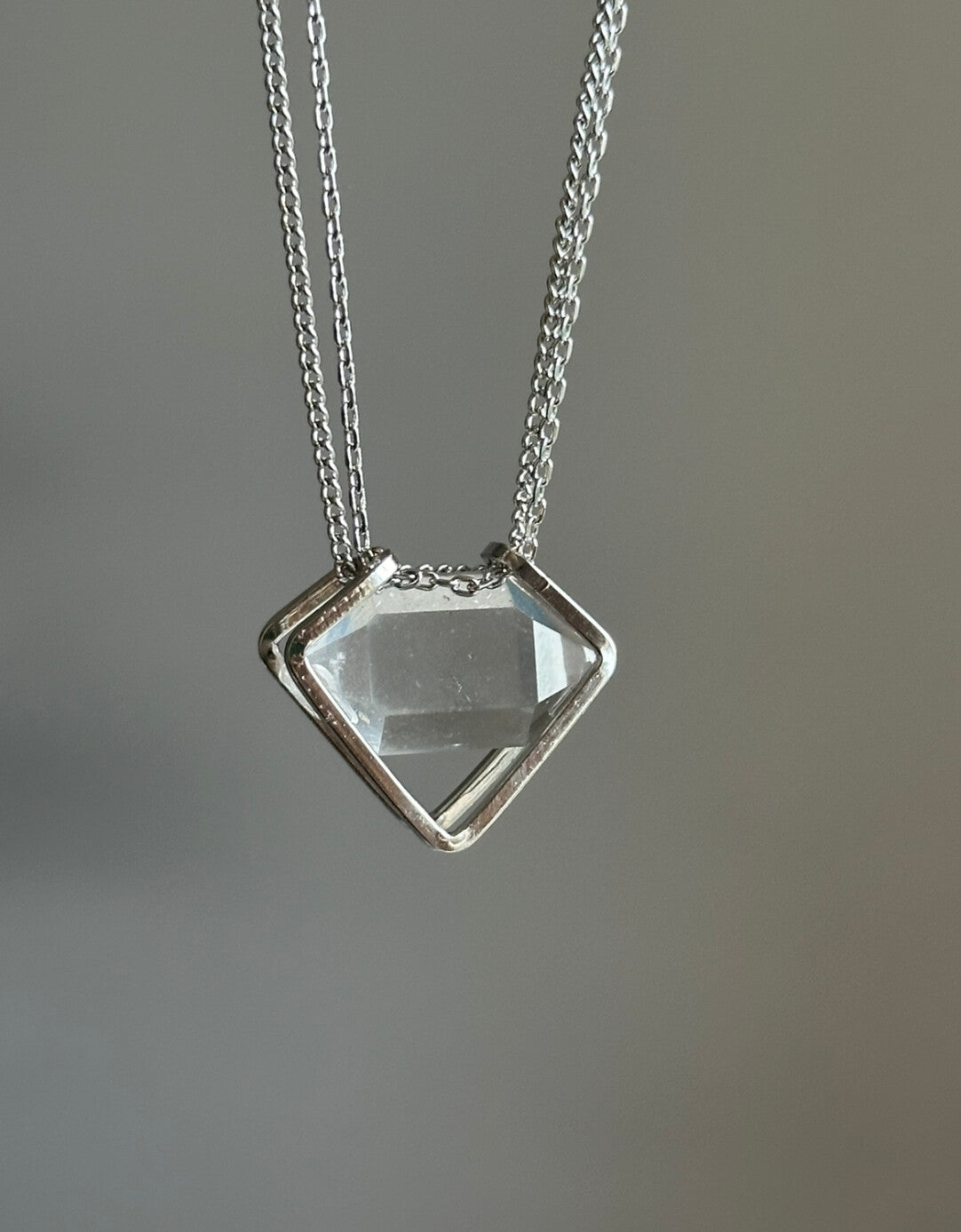 Crystal Heart Flash Original Handmade Pendant · Small Main Stone