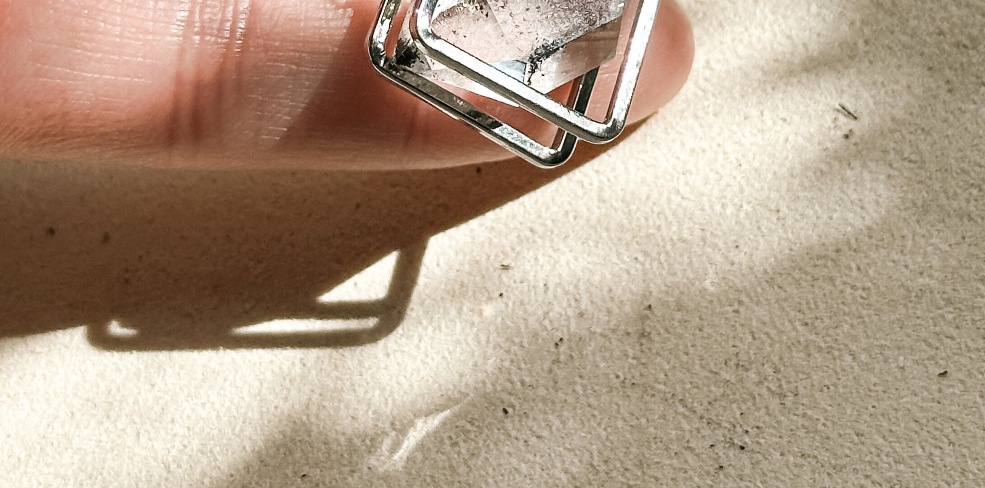 Crystal Heart Flash Original Handmade Pendant · Small Main Stone