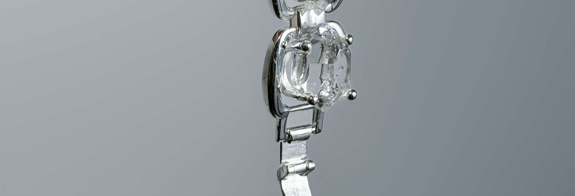 Bracelet Halo Original Design en argent 925 · Version à reflets blancs 