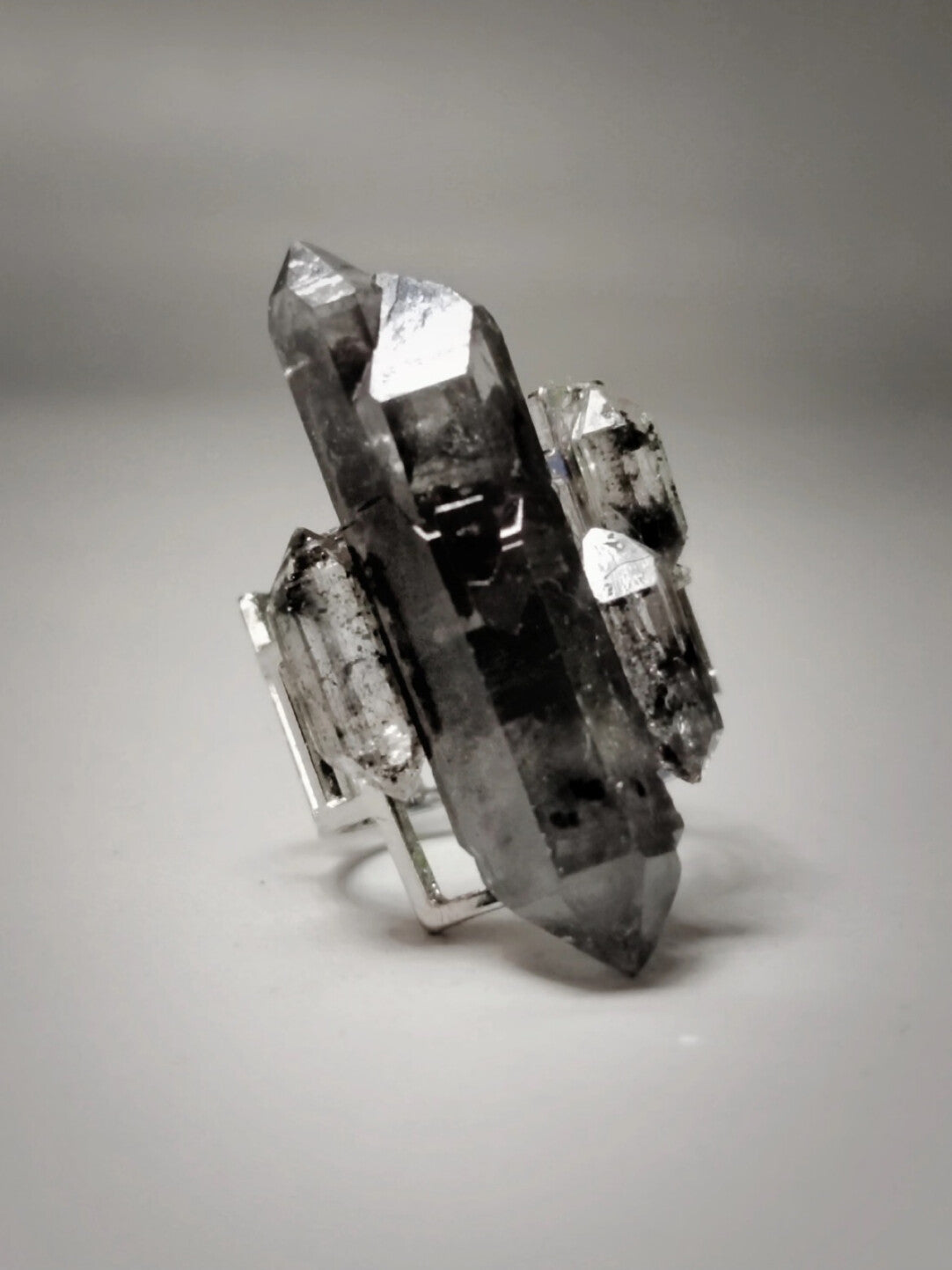 Shining Original Handmade Ring Niche Personality Black Shining