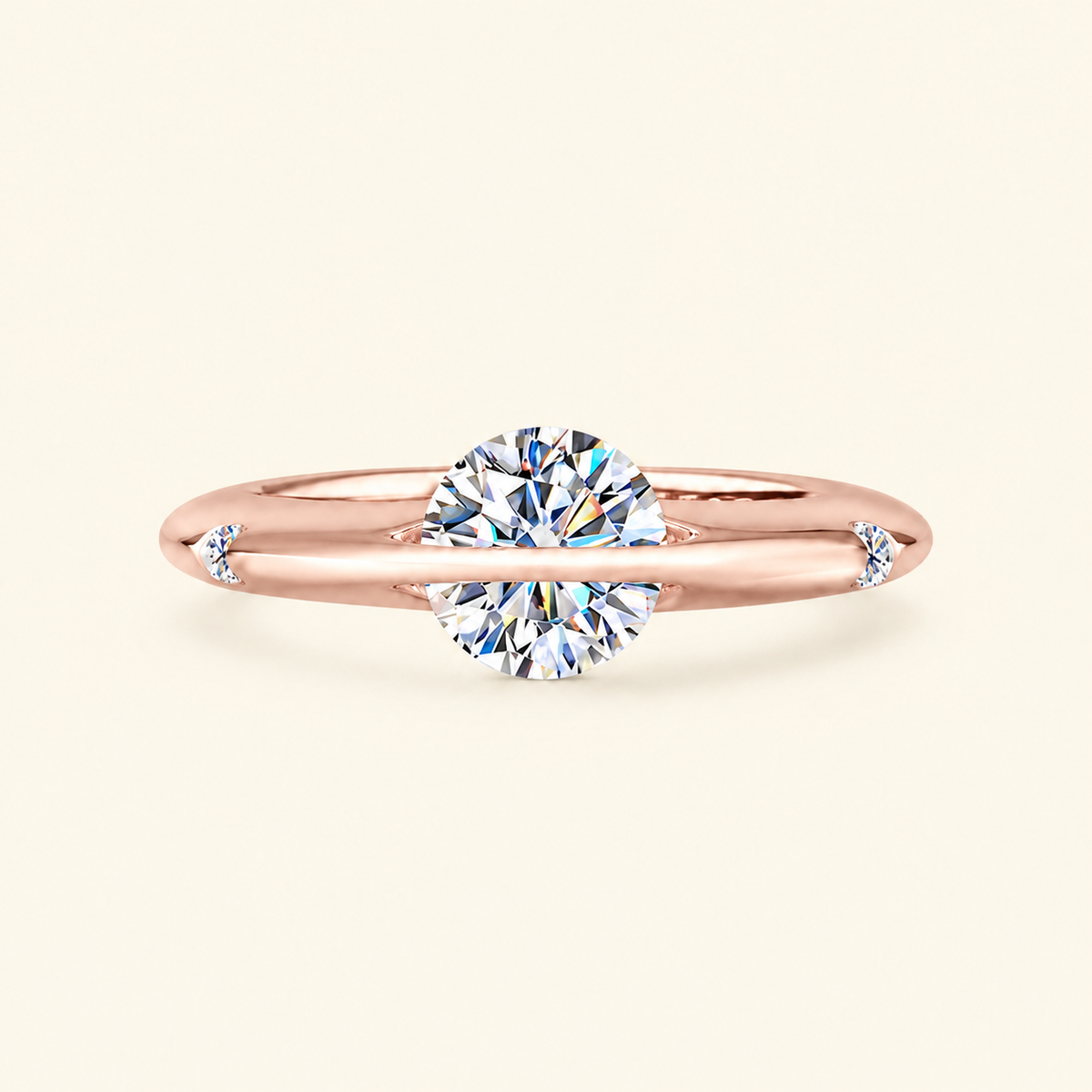 Loveden Sterling Silver Moissanite Quiet Radiance Ring