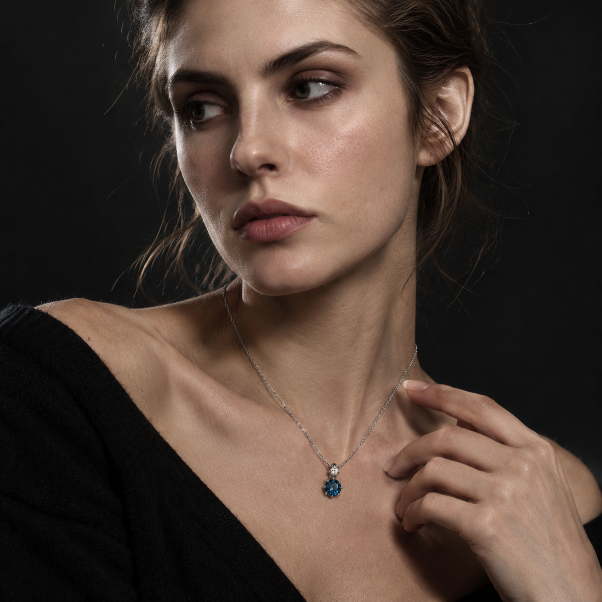 Crownset Gem Huggie Earrings