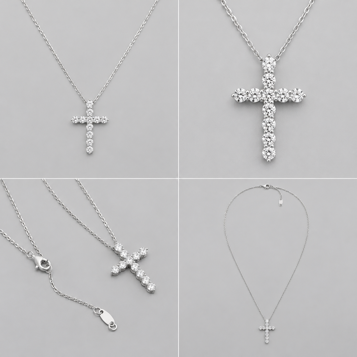 Loveden Silver-Tone Cross Necklace