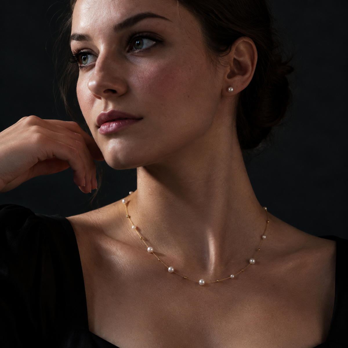 Pearl Interval Necklace