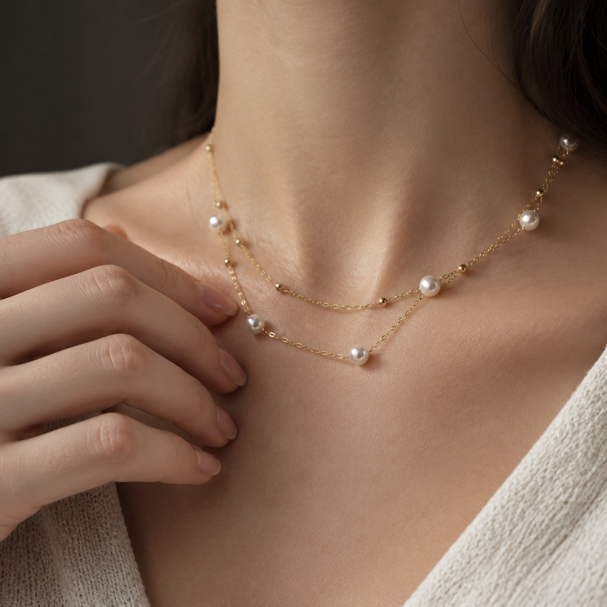 Luma Pearlline Necklace