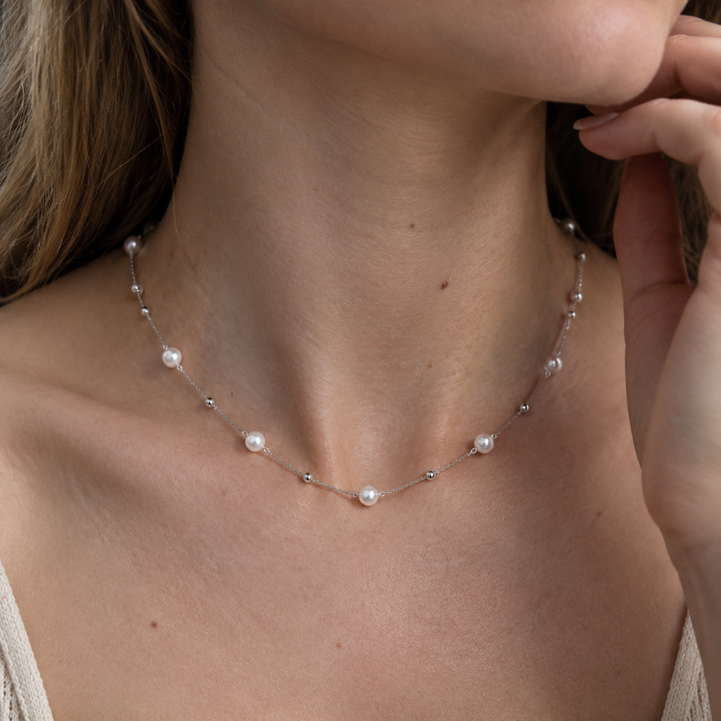 Pearl Interval Necklace