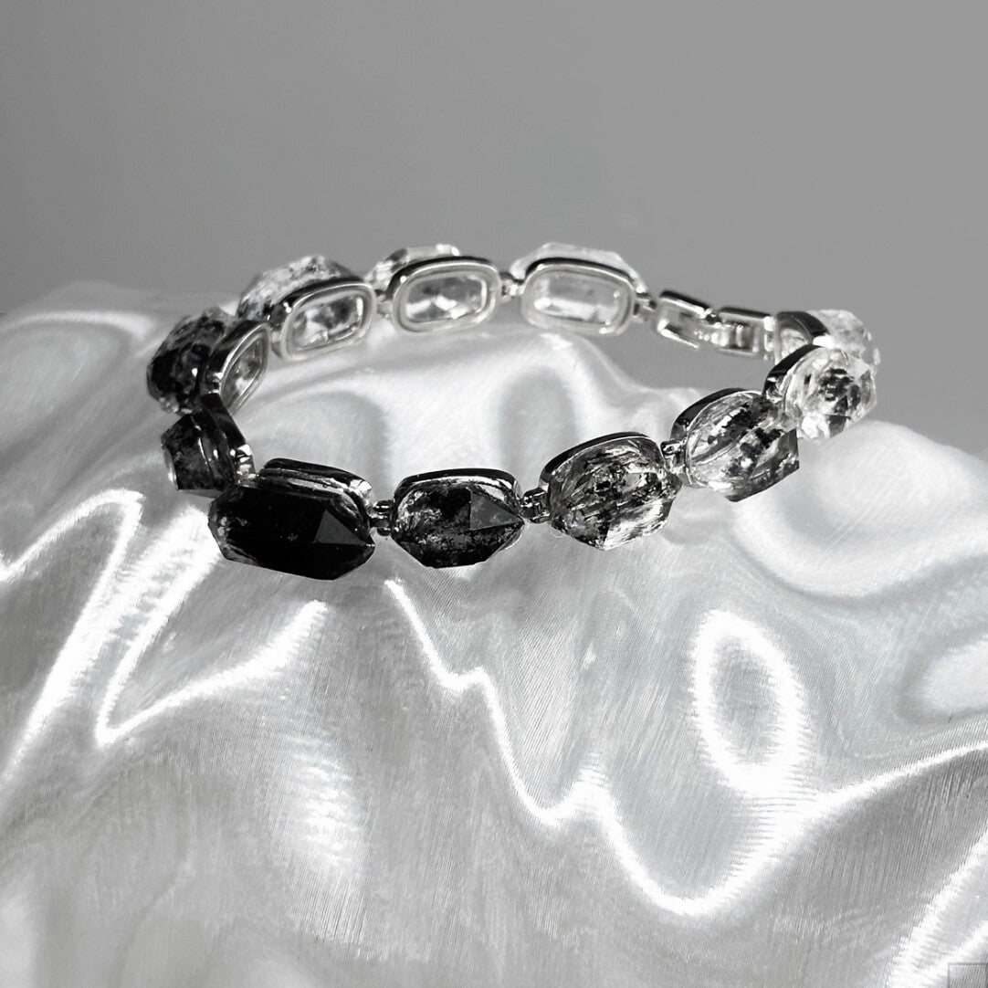 Ink and Wash Original Handmade Bracelet · 925 Silver Bangle