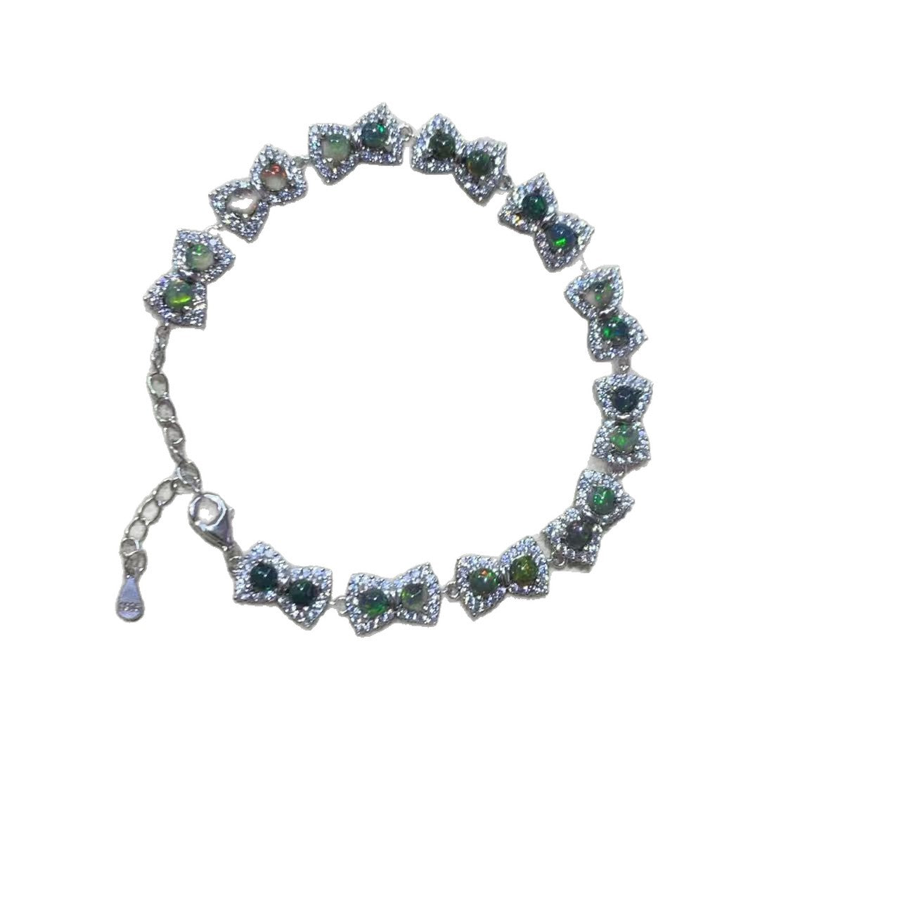 S925 Silver Inlay Light Luxury Niche Exquisite Elegant Bracelet