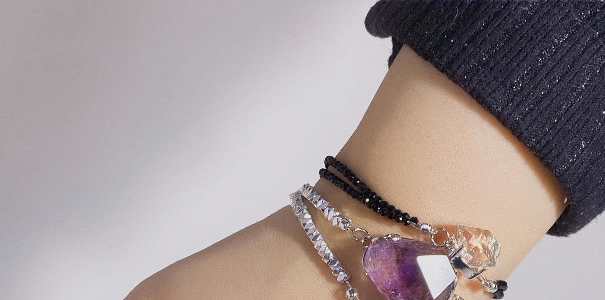 Purple Star Chain Shining Original Handmade Bracelet Seven Star Chain