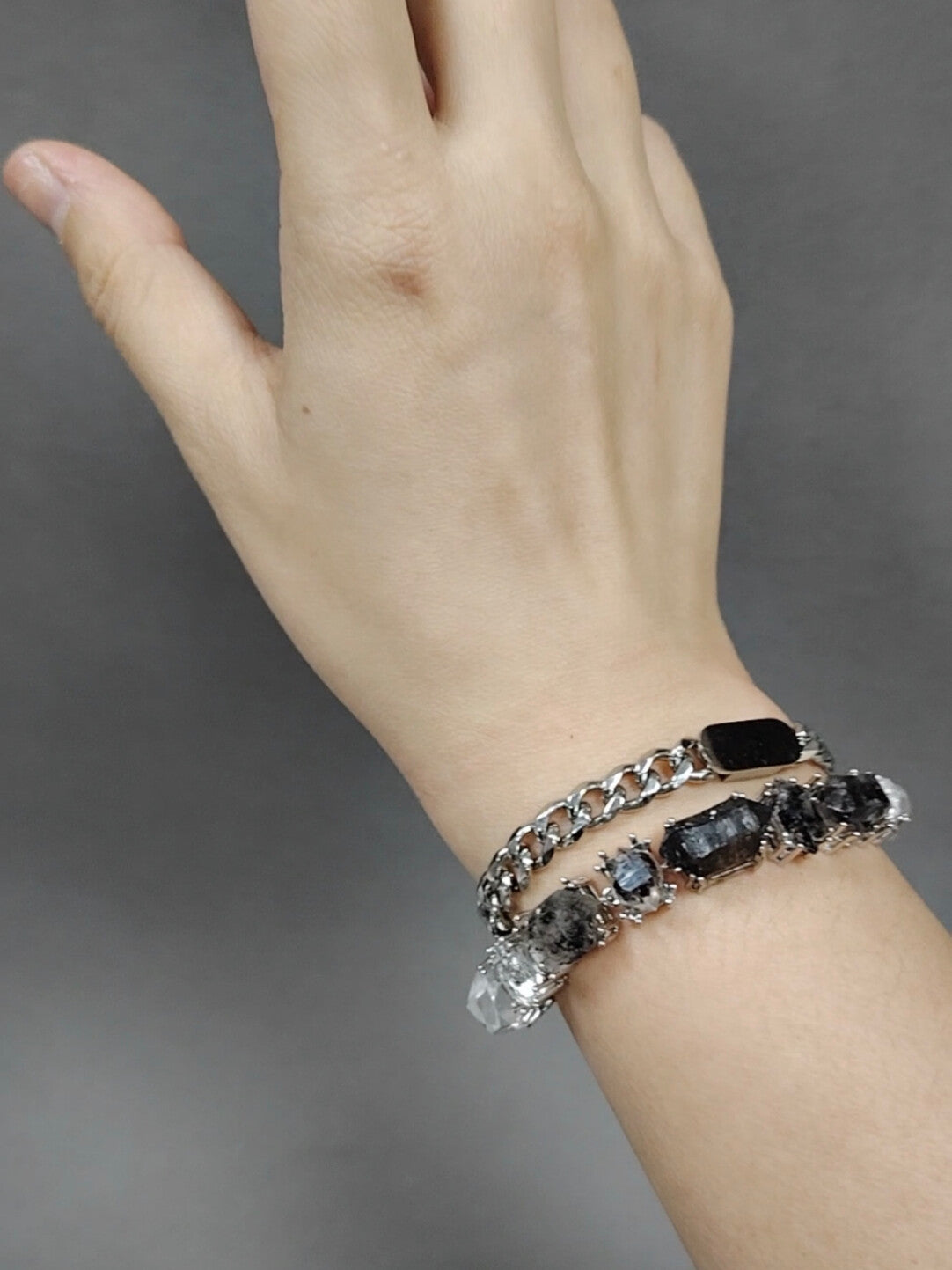 Galaxy Shining Original Handmade Bracelet/Choker Dual-use · White Shining